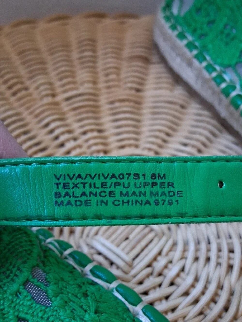 NWOT Steve Madden Green Lace Mary Jane Espadrilles